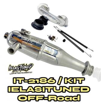 Ielasi IELASITUNED 1/8 PIPE KIT IN-LINE .21 OFF-ROAD 3,5cc EFRA 2186 + MANIFOLD IT-21OFF (1) - IT-2186/KIT